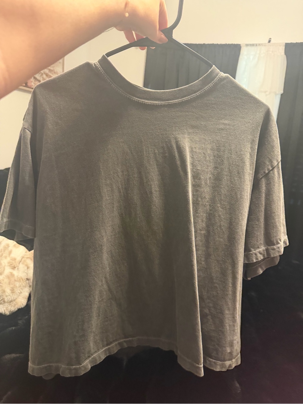 Comfort Colors Washed Gray Cropped Tee